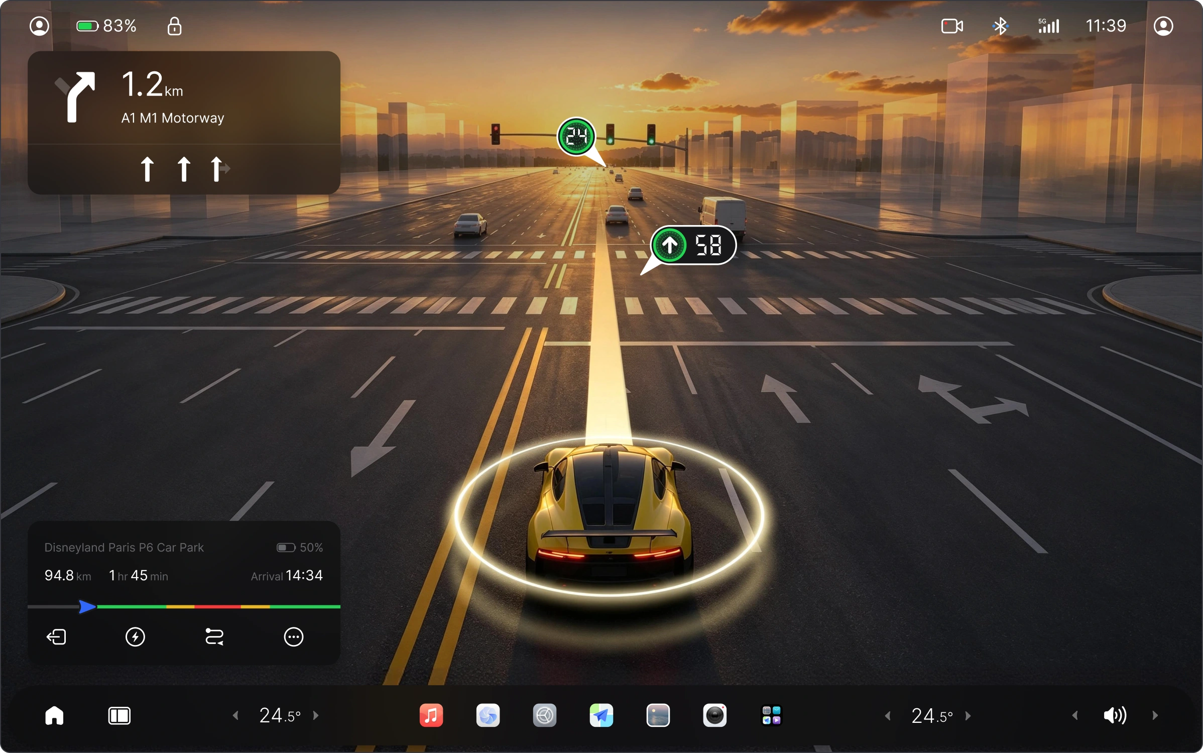 Nebula OS 行车界面