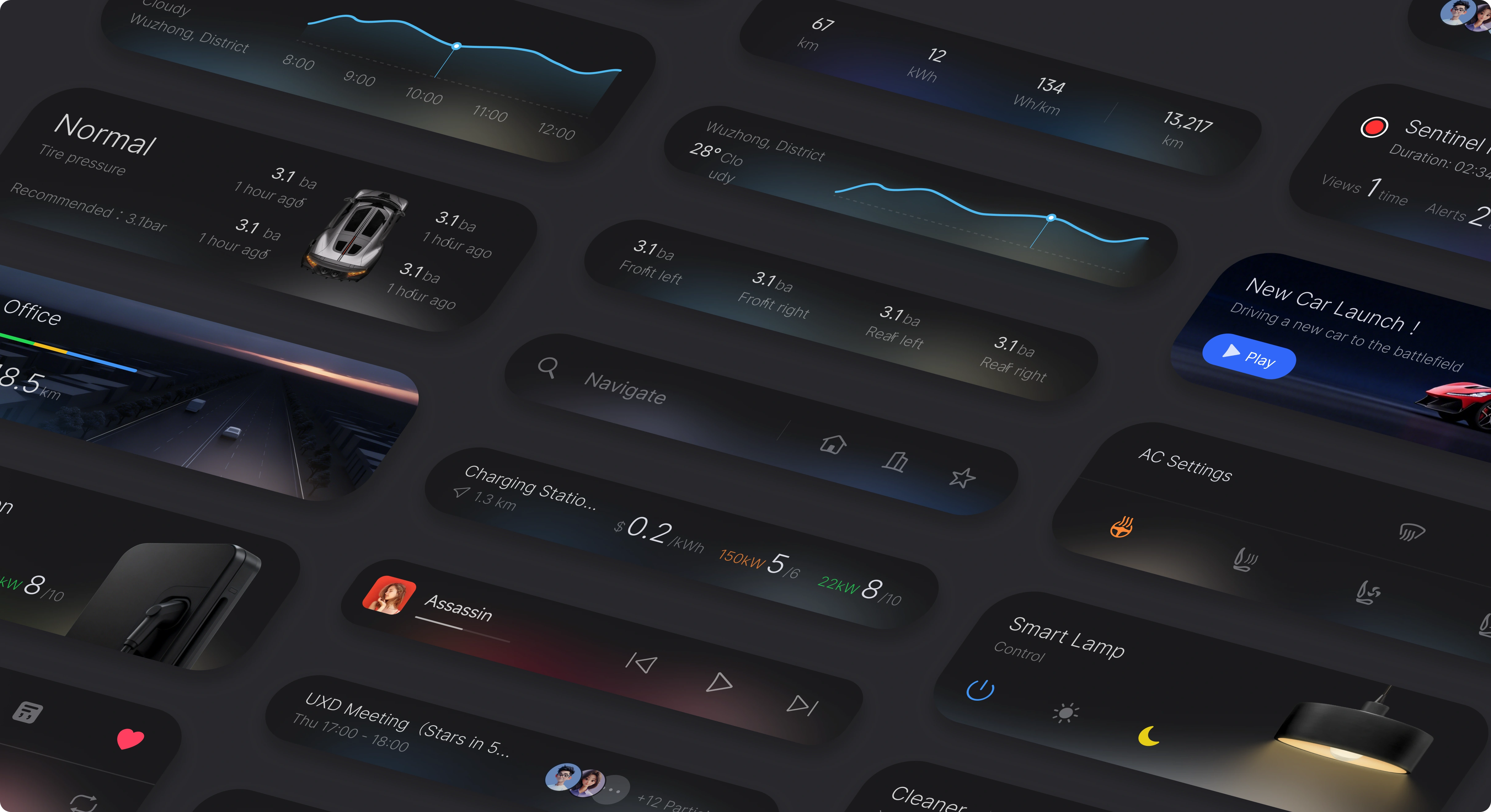 Nebula OS 小部件视觉