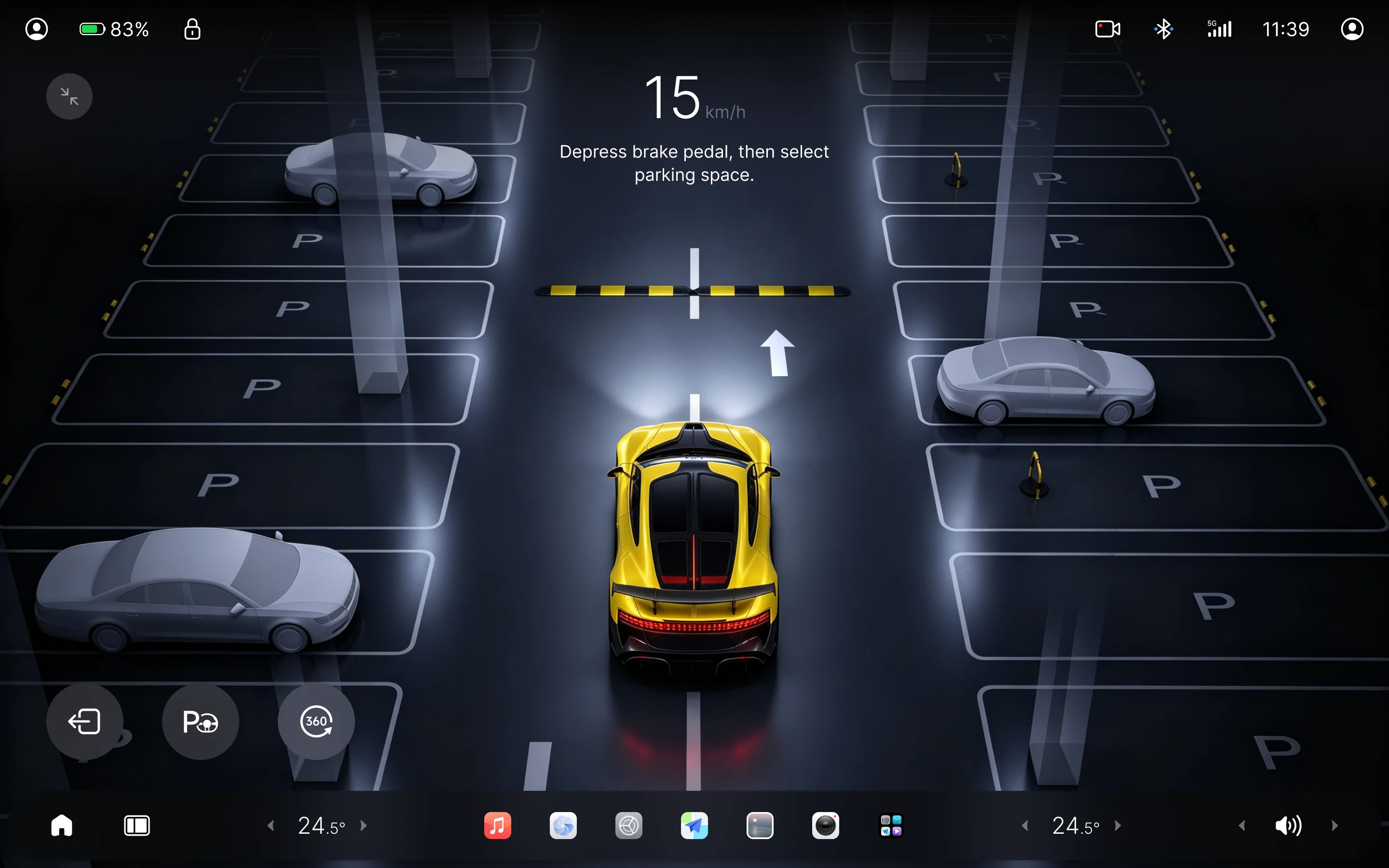 Nebula OS 泊车界面